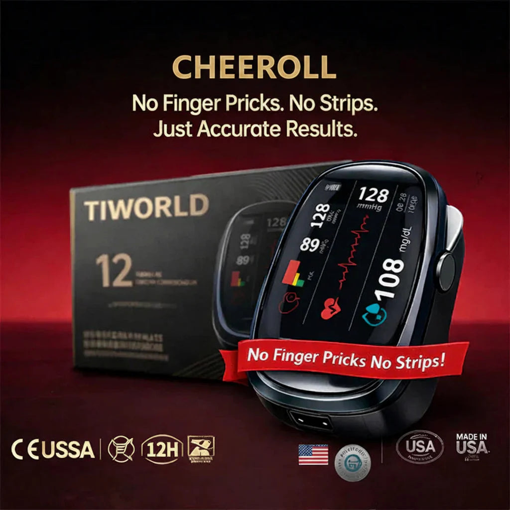 🔥Final 1 Hours – Limited Stock Left🏆Cheeroll™ Non-Invasive Smart Blood Sugar Tracking Device 99.9% Accuracy (Mayo Clinic Recommended)