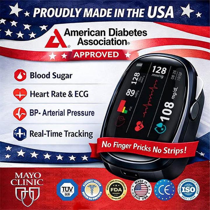 🔥Final 1 Hours – Limited Stock Left🏆Cheeroll™ Non-Invasive Smart Blood Sugar Tracking Device 99.9% Accuracy (Mayo Clinic Recommended)