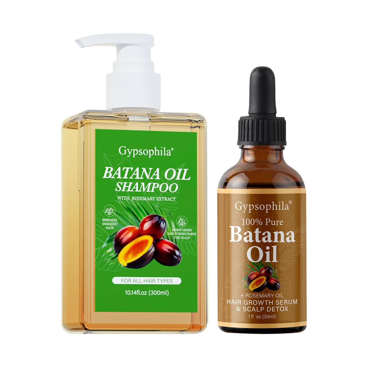 Gypsophila® SHAMPOO DE ACEITE DE BATANA Y ACEITE DE BATANA PARA EL CRECIMIENTO DEL CABELLO