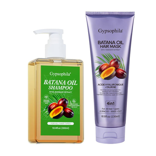 Gypsophila® SHAMPOO CON ACEITE DE BATANA Y MASCARILLA CAPILAR DE BATANA