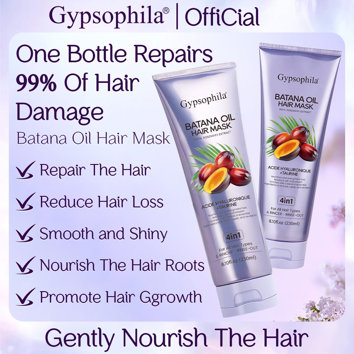 Mascarilla capilar con aceite de batana Gypsophila®