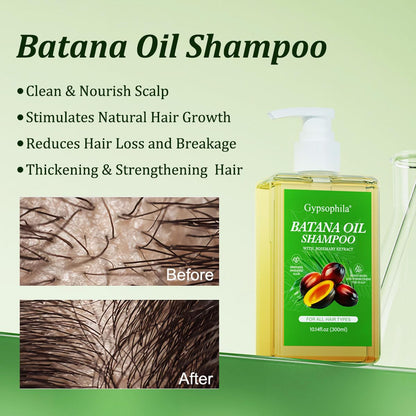 Gypsophila® JUEGO DE 2 PIEZAS ACEITE Y CHAMPÚ PARA EL CRECIMIENTO DEL CABELLO BATANA